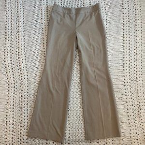 Talbots Tan Classic Side Zip Wide Leg Pants Size 4 Petite